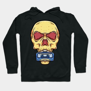 Skull head bite mixtape Hoodie